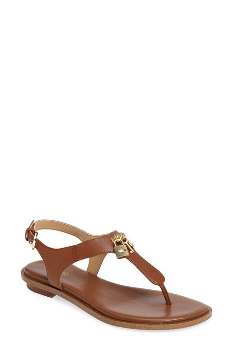 michael kors suki t strap charm sandal